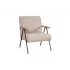Кресло Andy с деревянными подлокотниками, шенилл Shantal beige