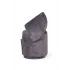 Пуф с кручением Bubble, микромех Rozy dark grey