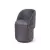 Пуф с кручением Bubble, микромех Rozy dark grey
