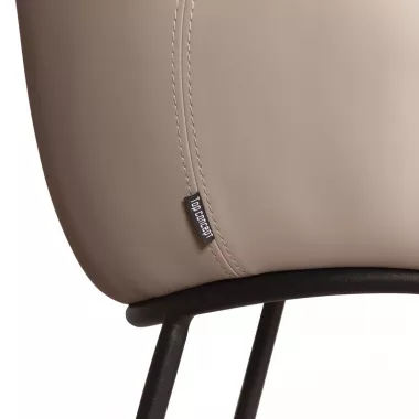 Стул полубарный Sofia, иск.кожа soft-touch, серый