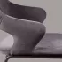 Стул полубарный Woddy, бархат антрацит